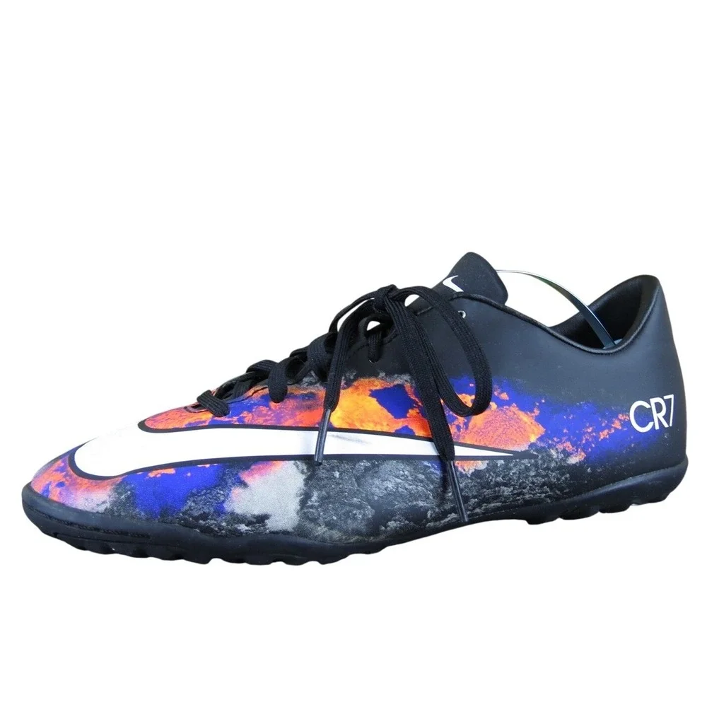 Nike Sneaker Mercurial CR7 Soccer Boys Y 6 Athletic Black Synthetic‎ Lace Up